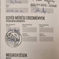 Teljedítménykönyv mérési eredmény