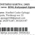 MEOESZ SZÖVETSÉGI KÁRTYA  2025